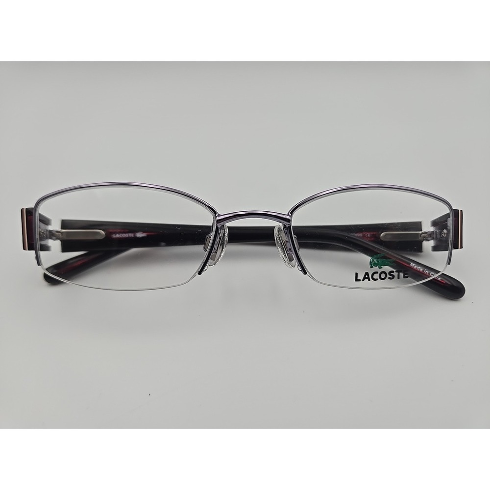 LACOSTE LA12230 PU 48+ 19-130mm Rectangle Half‎ Rim Eyeglass (Frames Only)